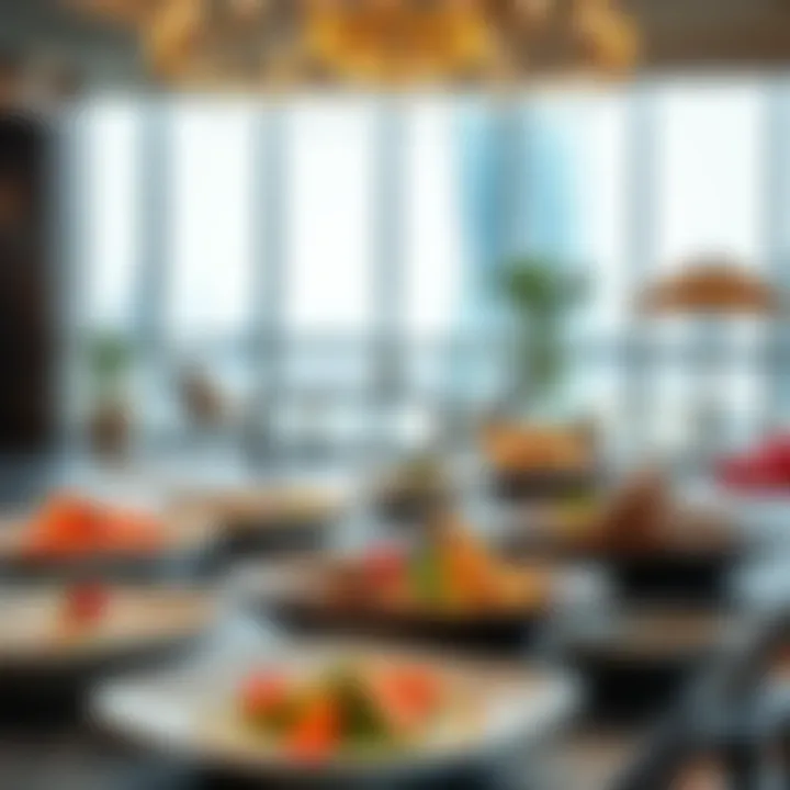 Artfully Arranged Dishes at Rooftop Café Artfully arranged dishes showcasing diverse culinary offerings