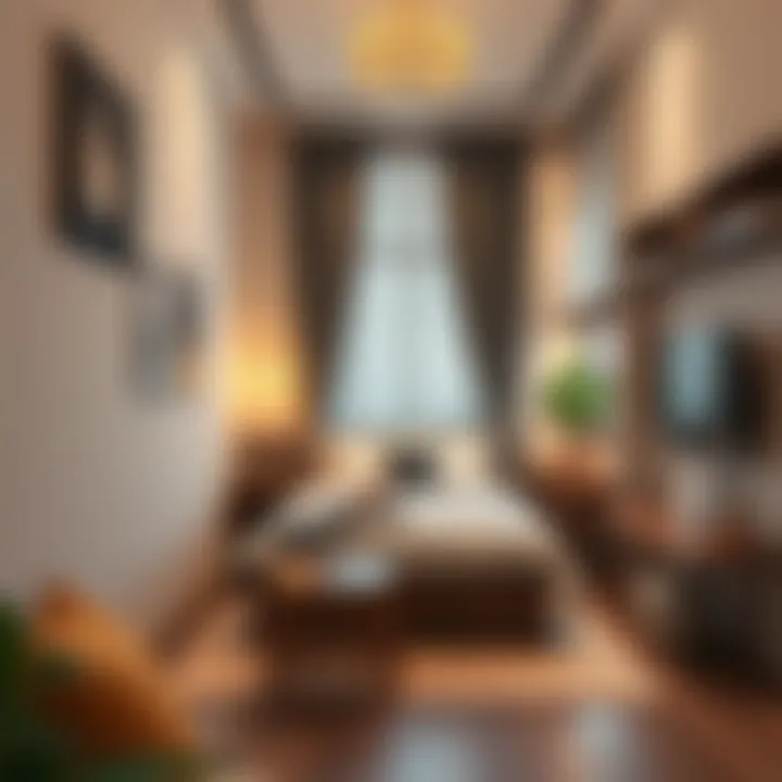 Stylish Cozy Studio Cozy studio apartment featuring stylish decor and efficient layout