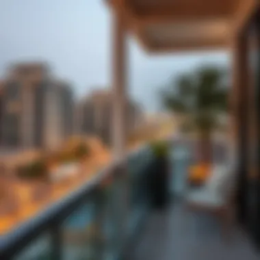 Outdoor View from Balcony in Al Barsha Outdoor view from a balcony in Al Barsha