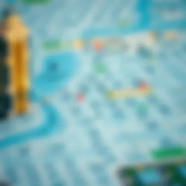 A map indicating key amenities and attractions nearby International City