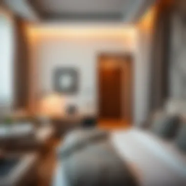 Cozy interior of a room for rent in International City highlighting affordable living spaces