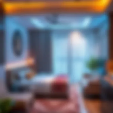 Cozy room interior in Rashidiya showcasing rental options