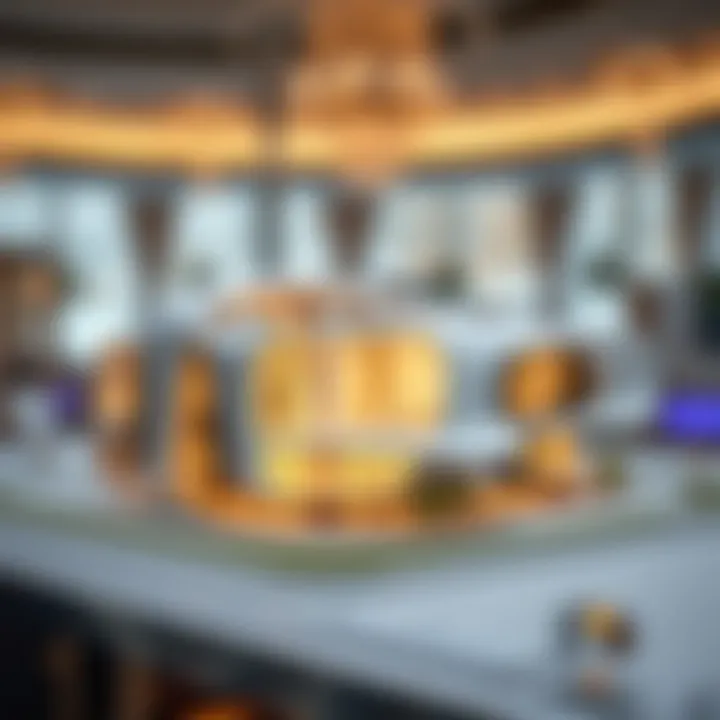 Futuristic Architectural Model A futuristic architectural model of a Sobha Properties project