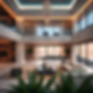 Interior Design of Sobha Seahaven Residence Luxurious interior of a Sobha Seahaven residence highlighting modern aesthetics