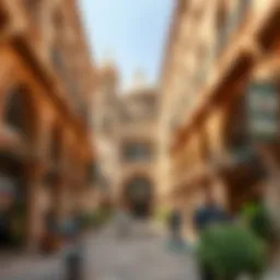Breathtaking view of Souq Al Sabkha's intricate architecture