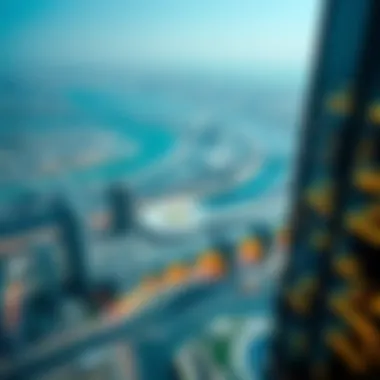 Panoramic view from the top of 51 Tower overlooking Dubai