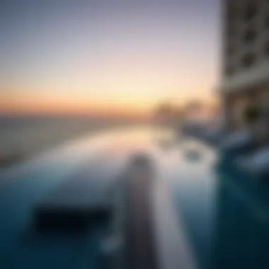 Infinity pool with ocean view, epitomizing luxury