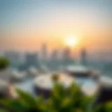 Luxurious Penthouse Terrace with Stunning City View Luxurious penthouse terrace with city view