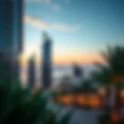 Stunning view of Damac Altitude showcasing its unique architectural design