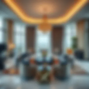 Luxurious interiors of a residence in Damac Altitude highlighting elegance