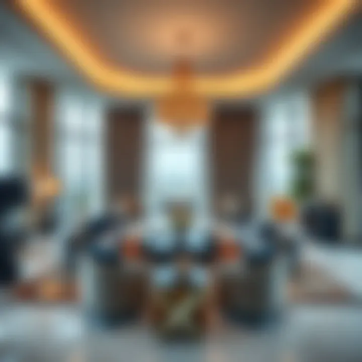 Luxurious interiors of a residence in Damac Altitude highlighting elegance