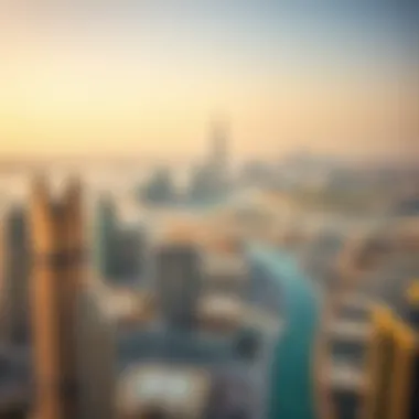 Panoramic skyline view from Damac Altitude, emphasizing its prime location