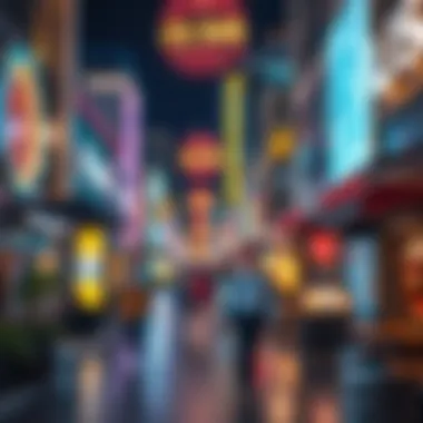 Vibrant Atmosphere at City Walk Vibrant street life at City Walk, showcasing shops and restaurants