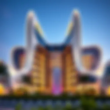 Architectural design of a futuristic megamall