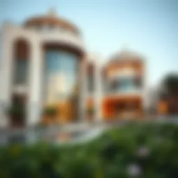 Stunning architectural design of a luxury property in Dubai