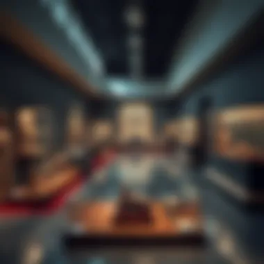 Cultural Artifacts Exhibition Exhibition space inside the Dubai Heritage Museum displaying cultural artifacts