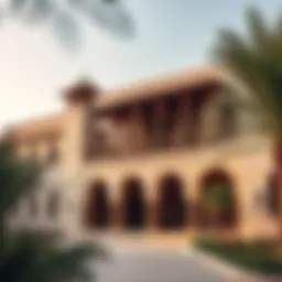 Exterior view of the Dubai Heritage Museum showcasing traditional Emirati architecture