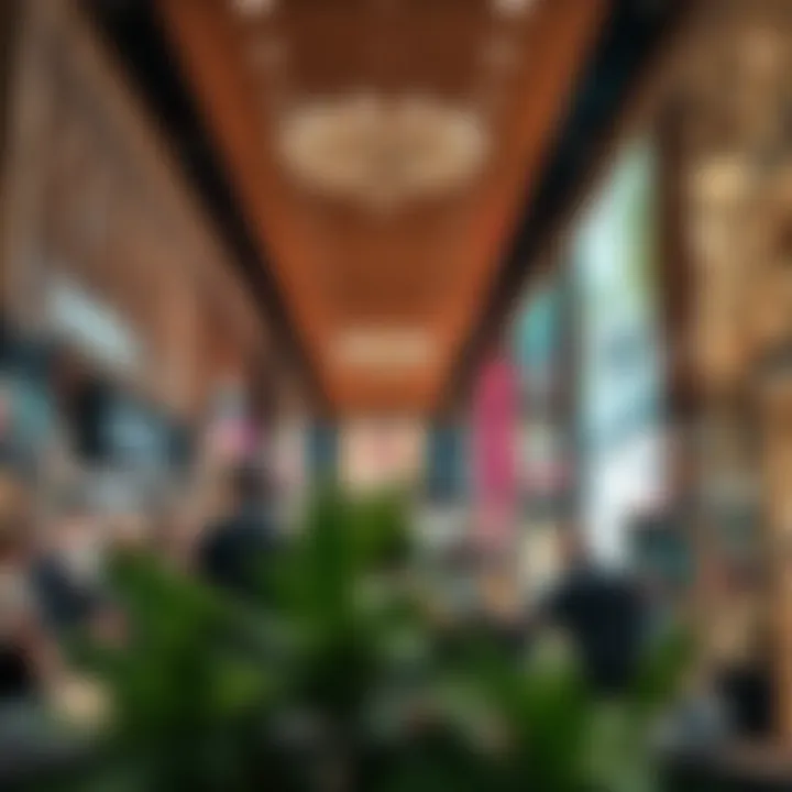 Interior view showcasing diverse brand offerings in a Dubai outlet