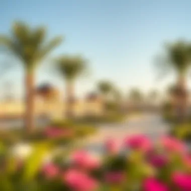 Vibrant community amenities and parks in Roooda Al Bateen