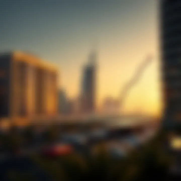 Investment Growth in Dubai's Real Estate Real estate investment graph showcasing growth due to connectivity