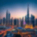 Dubai's Iconic Skyline Stunning skyline of Dubai showcasing modern architectural marvels