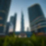 Futuristic architectural design of the Matrix Tower