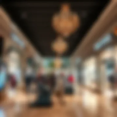 Interior shot highlighting luxury retail spaces within The Outlet Village