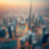 Aerial view of Dubai skyline showcasing luxury high-rises