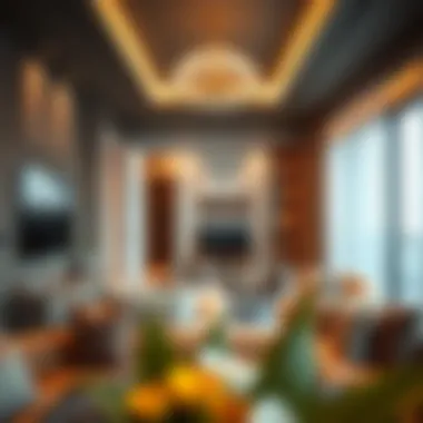 Modern apartment interiors in Dubai with elegant design