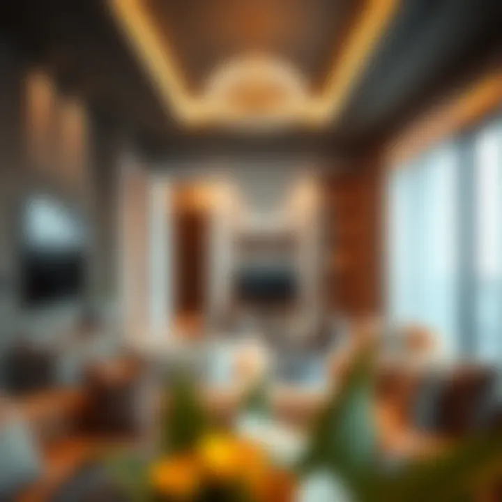 Modern apartment interiors in Dubai with elegant design