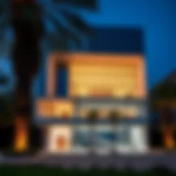 Exterior view of the Tamm Center showcasing modern architecture