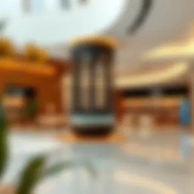 Customer Service Areas in Tamm Center Interior layout of the Tamm Center highlighting customer service areas