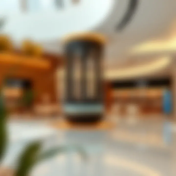 Customer Service Areas in Tamm Center Interior layout of the Tamm Center highlighting customer service areas