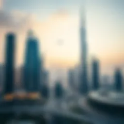 Stunning skyline view of Dubai showcasing luxury skyscrapers