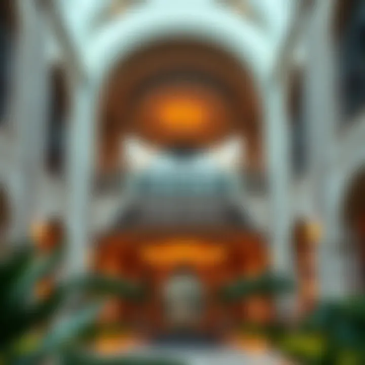 Architectural features within حديقة حزام الاخضر highlighting modern design.