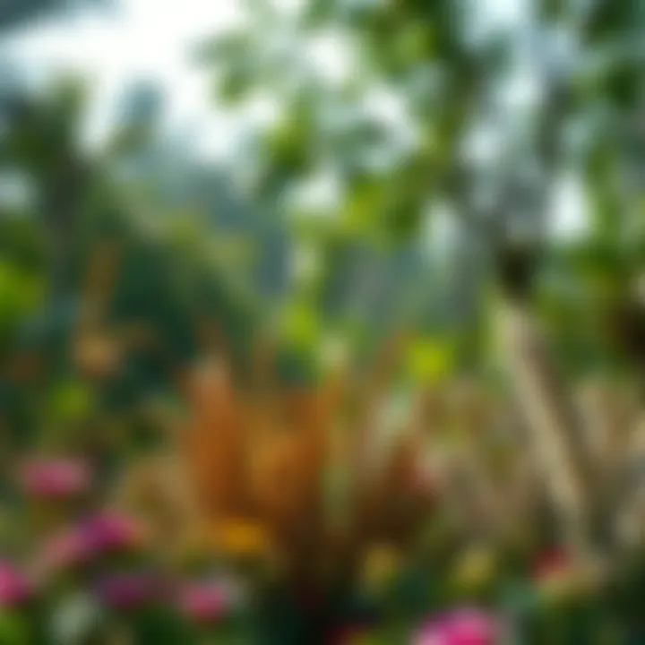 Ecological diversity present in حديقة حزام الاخضر illustrated through native flora.