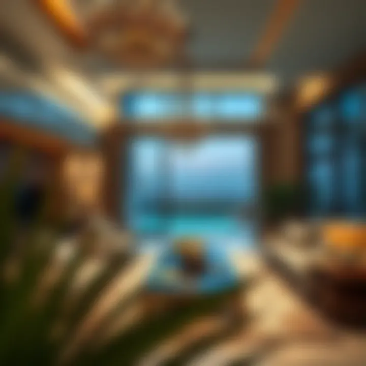 Luxurious interior of a villa showcasing modern lifestyle