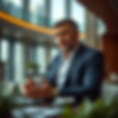 Businessman discussing investment opportunities in the UAE