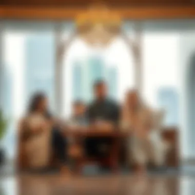 A family enjoying life in Dubai as residents