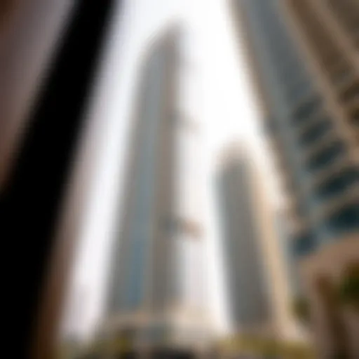 Stunning architectural façade of West Avenue Tower