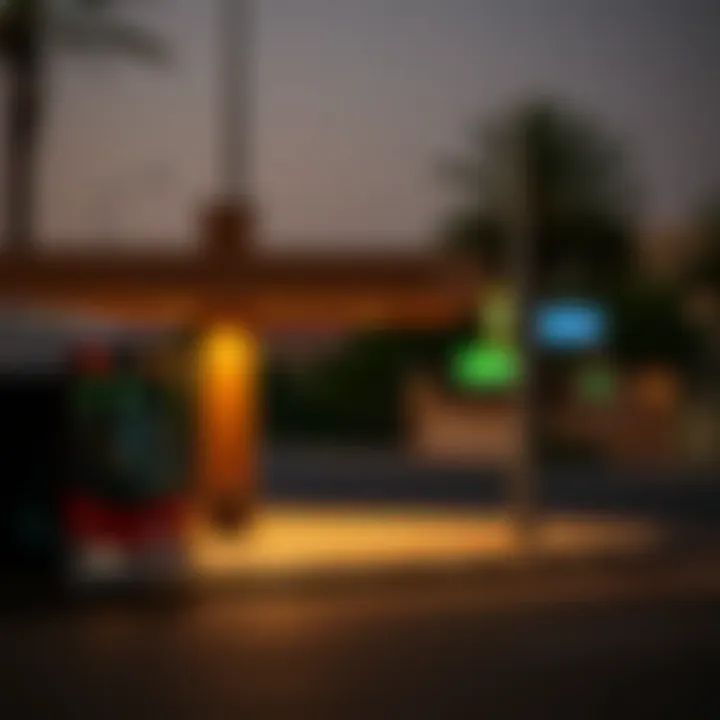 Key stops along the X13 bus route to Satwa