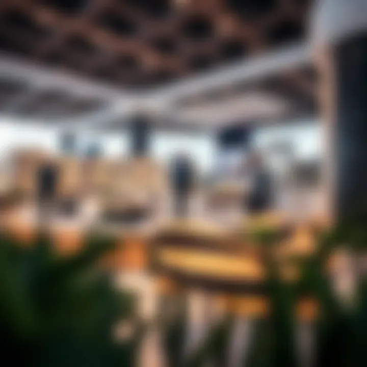 A display of innovative real estate projects highlighted at an expo.