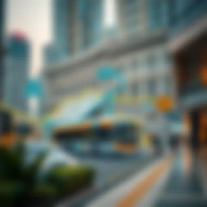 Map of F14 bus route