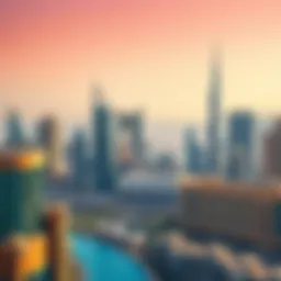 A panoramic view of Dubai's skyline showcasing luxury developments