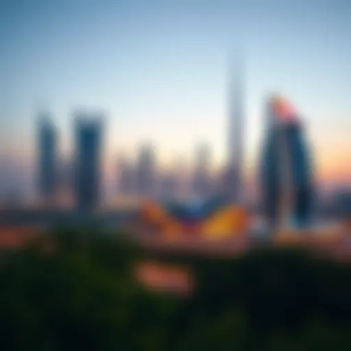A futuristic skyline of Dubai with innovative architecture.