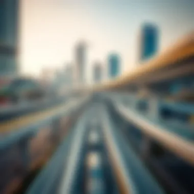 Infrastructure development showcasing modern transport systems.