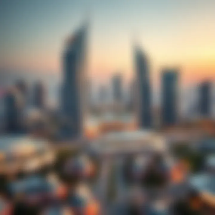 Conceptual design of a smart city integrated with technology.