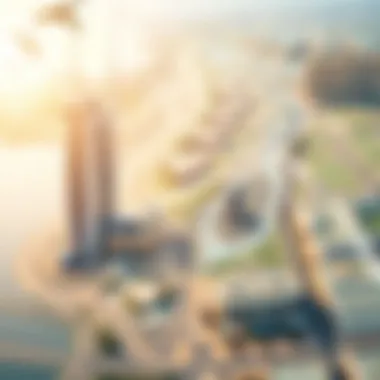 Map highlighting the strategic location of Golden Finger International City in Dubai