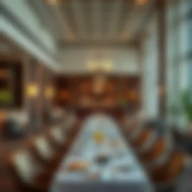 Inviting dining area with diverse cuisine