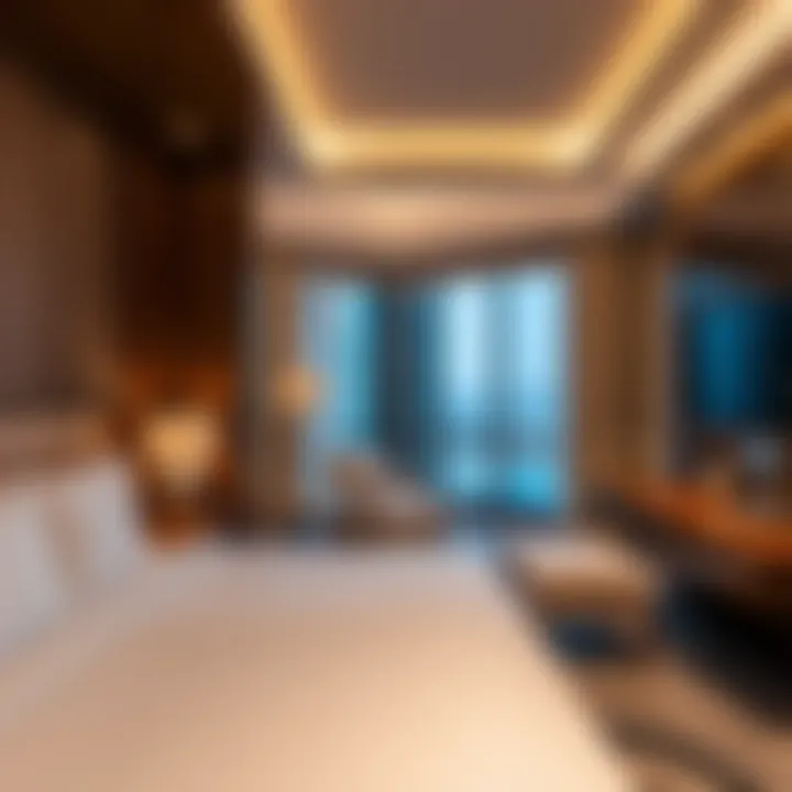 Elegant guest room with modern decor